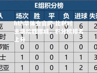 hth华体会官网-比利时主场险胜挪威，积分榜排名上升